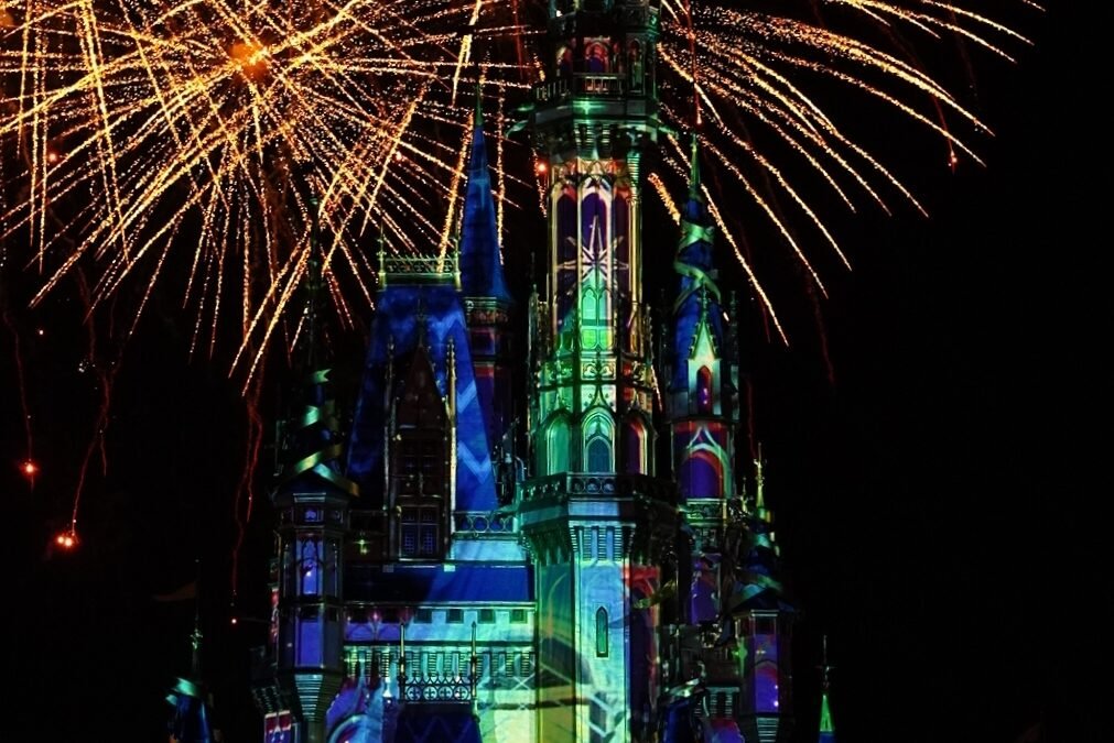 Disney magic kingdom firework, Frozen theme