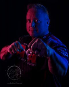 martial-arts-photography-of- man in lights